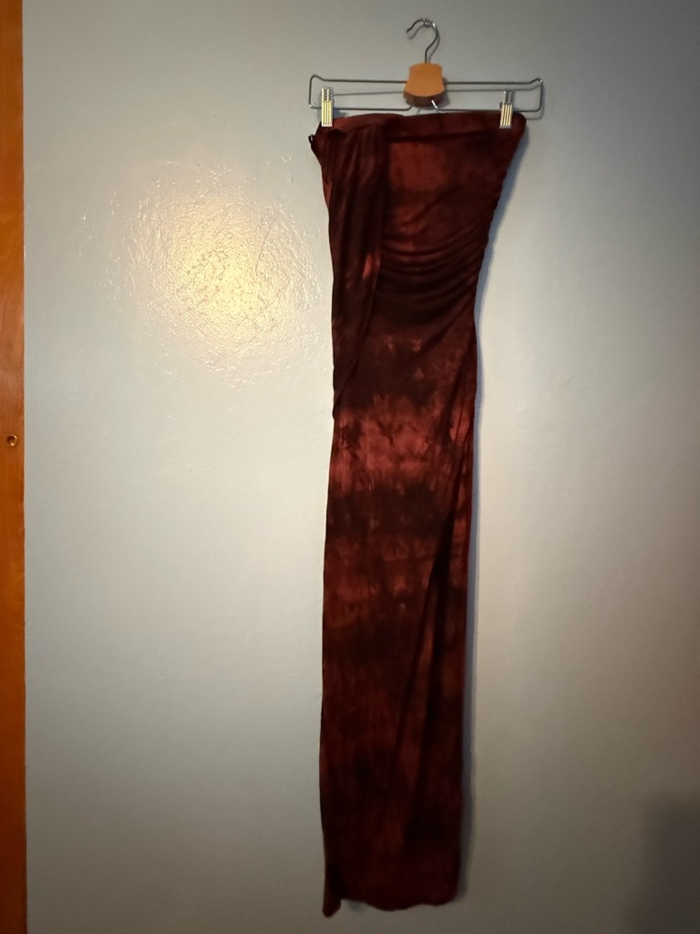 Love Culture Super Soft Tie-Dye Maroon Dress